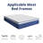 Blue Medium Hybrid Mattress in a Box - Breathable Support & Motion Isolation-844493293-865526199