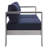 Shore Sunbrella Fabric Outdoor Patio Aluminum 3 Piece Set-1634811575