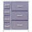 Sorbus Dresser with 7 Drawers - Storage Chest Organizer with Steel Frame, Wood Top, Handles, Fabric Bins, Purple-61396314
