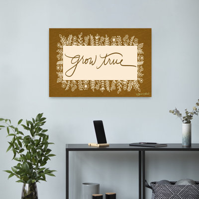 Grow True Abstract Contemporary Flower Landscape Art