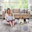 Asher Modern Abstract Machine Washable Area Rug With Non-Slip Backing-159127713