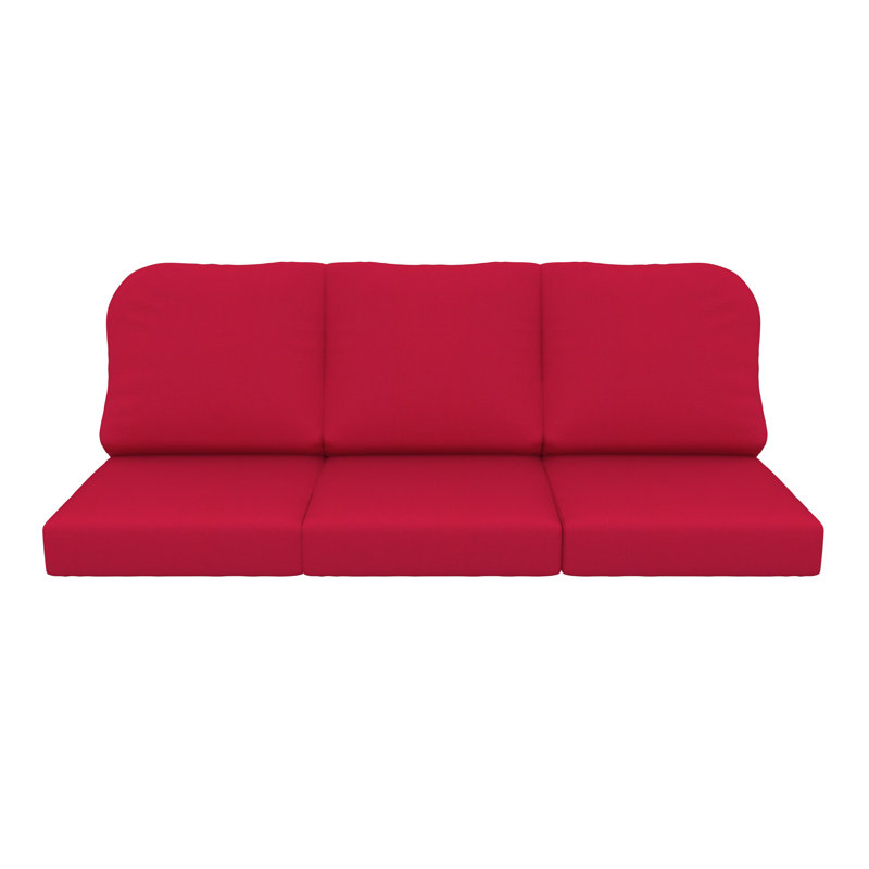 Outdoor Sunbrella® 3 Seater Sofa Cushions, Flagship Ruby