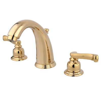 Widespread Bathroom Faucet with Drain Assembly