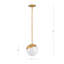 Luminaire suspendu sphère 1 lumière Milan-982376895