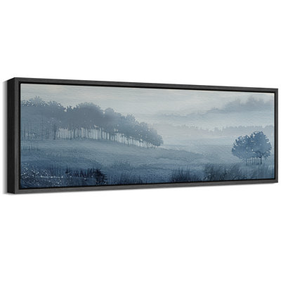 Woodland Forest Landscape " A Misty Morning In The Woods Modern Art Calm Warm Extra Large Artwork Pictures "