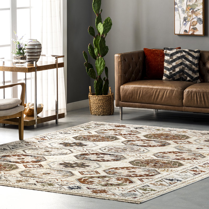Oriental Indoor Rug, Rectangle 5' x 8'