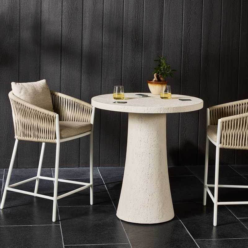 Table de bar d'extérieur Varda, H 42 po x l 34 po x P 34 po