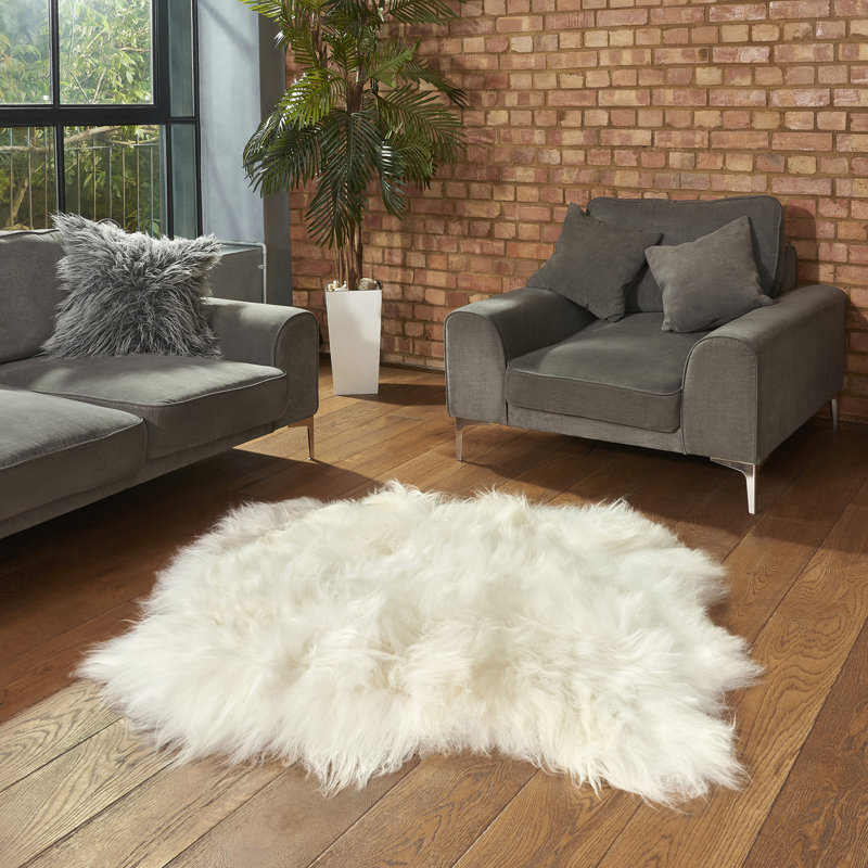 Kearney Novelty 110 cm x 115 cm Sheepskin Area Rug