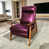 Metallic Fuchsia Orchid Magenta Leather est en rupture de stock