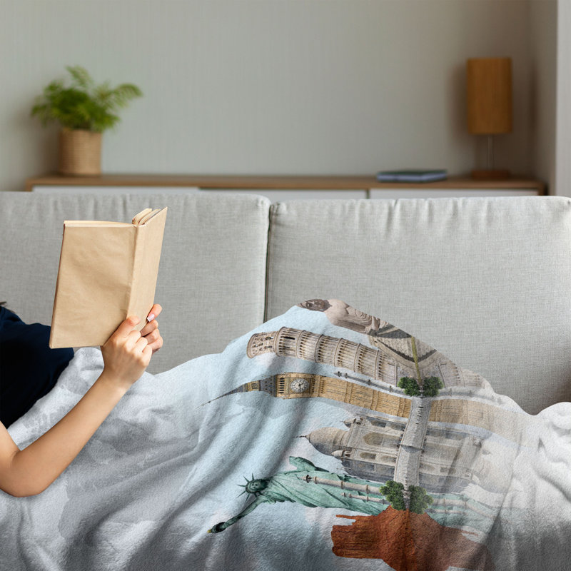 Hand Woven Throw Blanket, 60" x 80"