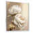 White Floater Framed