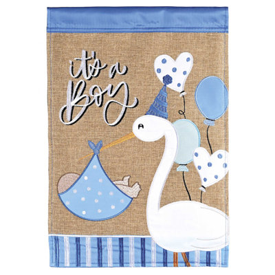 Flag It Is A Boy 13x18