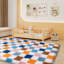 Tapis à carreaux - Des tapis à carreaux multicolores ultra-moelleux et doux avec des motifs en patchwork éclatants, parfaits pour les chambres d'enfants, les bureaux et les salons.-2030541860-2030541857