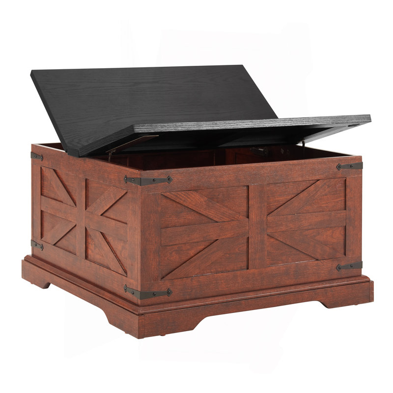 Table basse et table de bout Farmhouse, Plateau en chêne / base brun clair