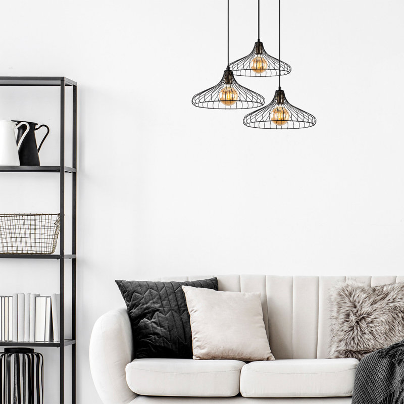 Luminaire suspendu conique à 3 lumières Hudgens