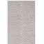 Tapis gris / ivoire en coton tissé à plat à la main Akihito-1129541120