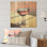 «Pink Crisp Elegance Of Wine Glass III» - impression de vin sur bois