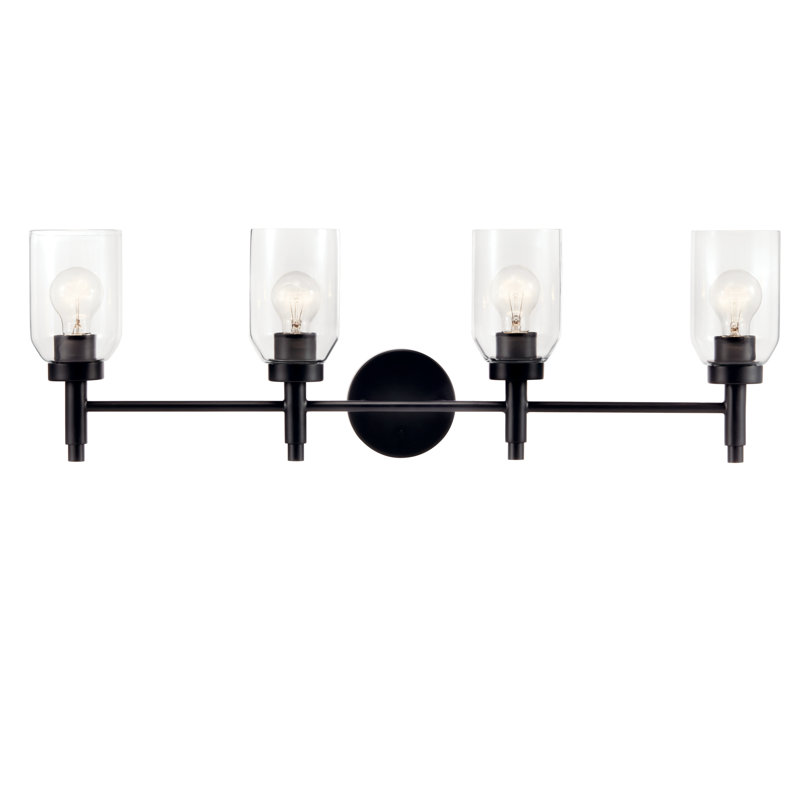 Cadense 4 - Light Dimmable Vanity Light, Black