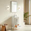 Meuble-lavabo blanc autoportant 18 po