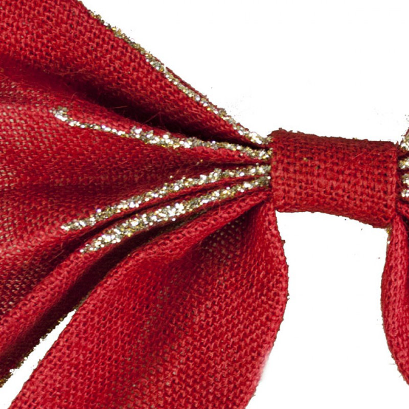 25cm Fabric Ribbon, Red