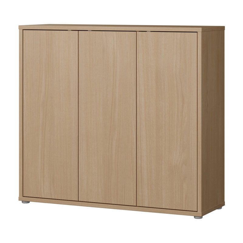 Saabir 20 Pair Shoe Storage Cabinet, Oak