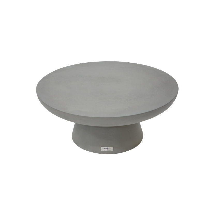 KYLIX Concrete Coffee Table 35.6cm H X 66cm L X 66cm W, Grey/Brown/Blue, 35.6cm H x 66cm W x 66cm D