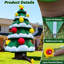 Arbre de Noël gonflable géant 20 pi avec ventilateur, grande décoration de Noël pour les rassemblements sur la pelouse, la maison et la famille (sans lumières DEL)-124571805