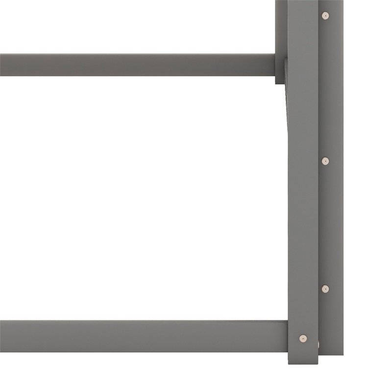 Aabidammar Kids Twin Bunk Bed, Gray