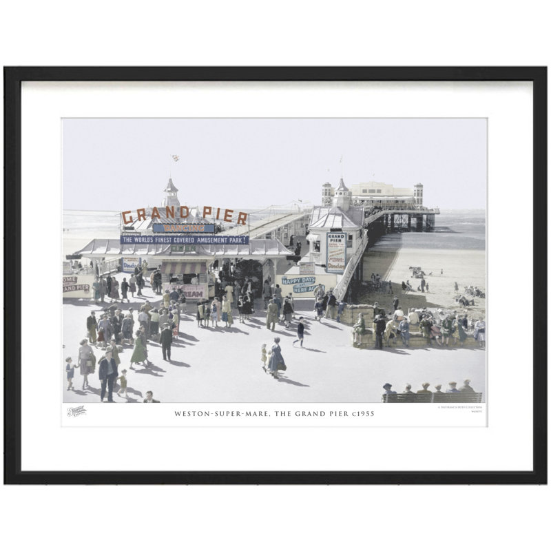 Weston-Super-Mare, The Grand Pier C1955 - Single Picture Frame Print, 45cm H X 60cm W x 2cm D