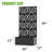 59" H x 30" W x 12" D Outdoor Metal Planter Box with Trellis Decor Raised Garden Bed with Lattice Panel for Patio-415579331-415579359