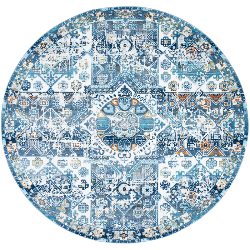 Tisdall Performance Southwestern Rug, Round 6'7"
