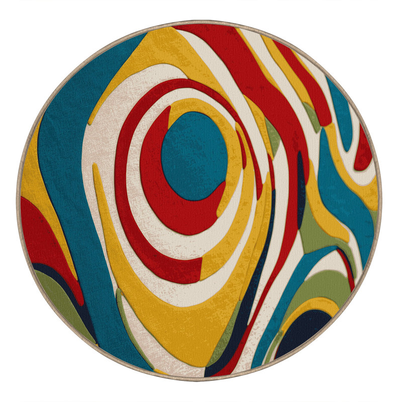 Lively Riff Rug, Round 4'