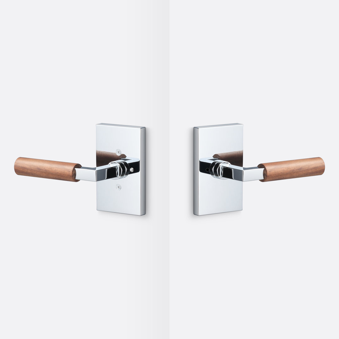 Levanto Privacy Rosette, Walnut Grip Sure-Loc Hardware 