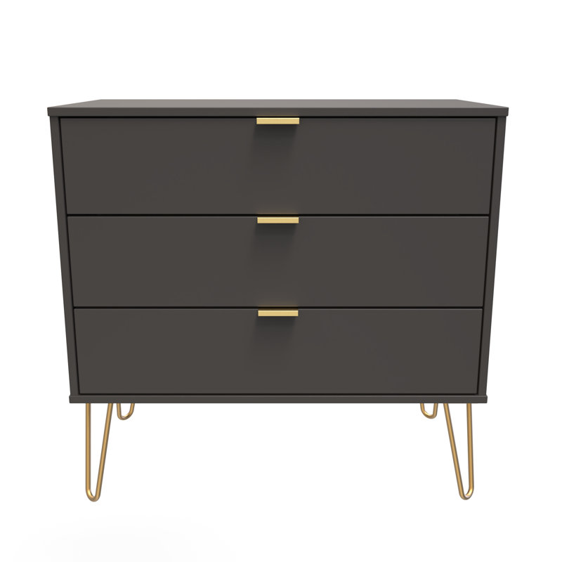 Turah 77cm W 3 - Drawer Chest of Drawers