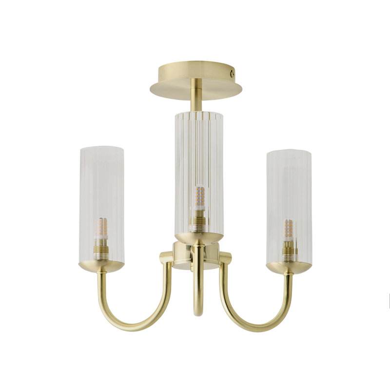 Alaizha 3 - Light Chandelier, Brushed Gold