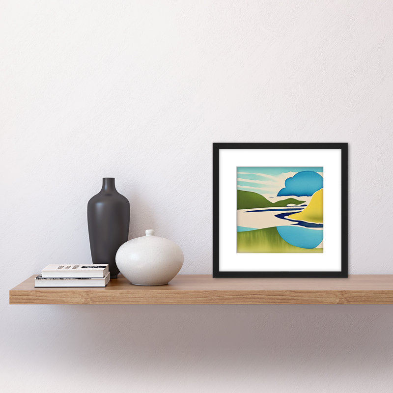 Sunset Cairngorms Scotland Watercolour - Single Picture Frame Print