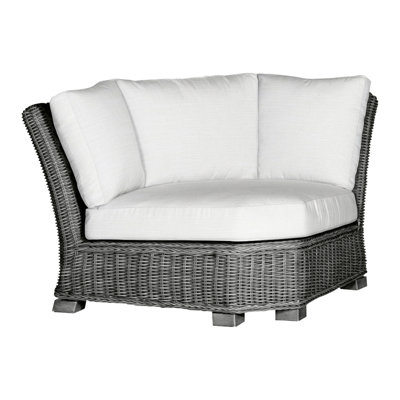 Rustic Woven Sectional Corner