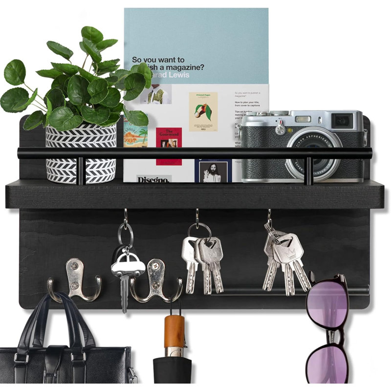 Bijan Wall Organizer, Black