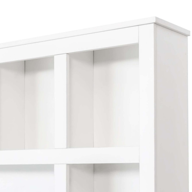 Farmhouse Wooden Hall Tree with 6 Hooks, Walnut Storage Bench, Adjustable Shelves, and 13-Compartment Entryway Organizer for Mudroom or Living Room.