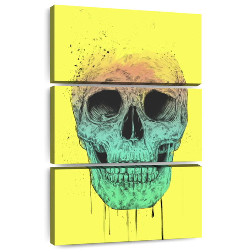 Crâne Kerner Pop Art, H 32 po x l 20 po