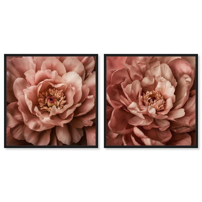 Ensemble de 2 reproductions d'art sur toile 