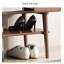Banc de rangement scandinave en bois massif avec tiroir latéral