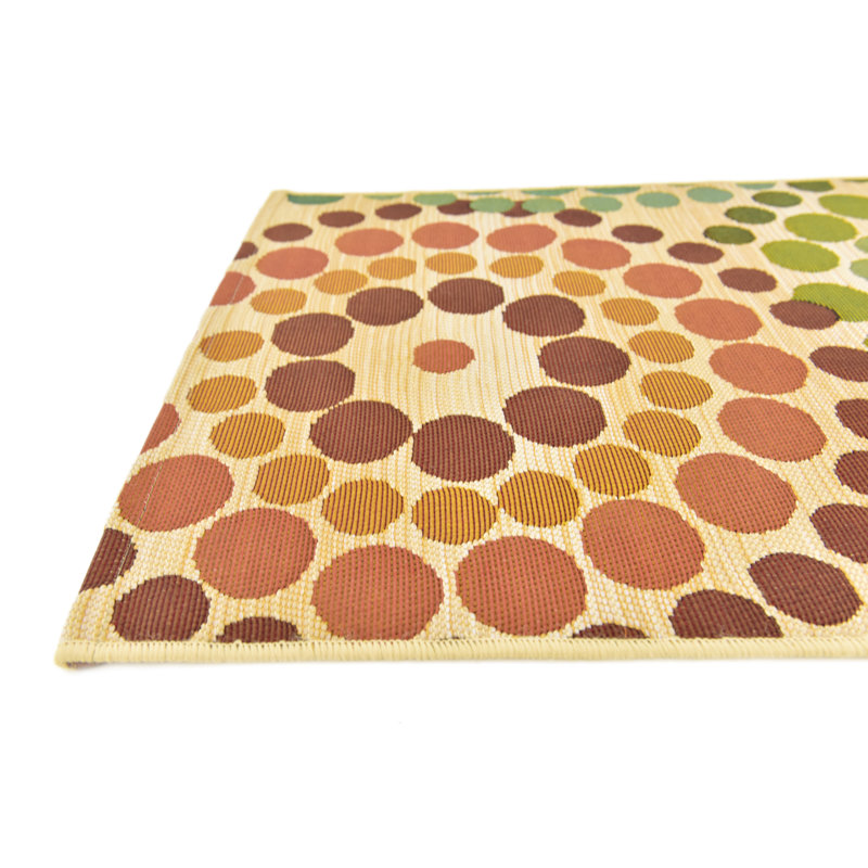 Deweese Washable Geometric Indoor / Outdoor Rug, Rectangle 2'2" x 3'1"