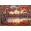 «Red and Gold» par Diane Romanello, reproduction d'art sur toile encadrée-1357483348