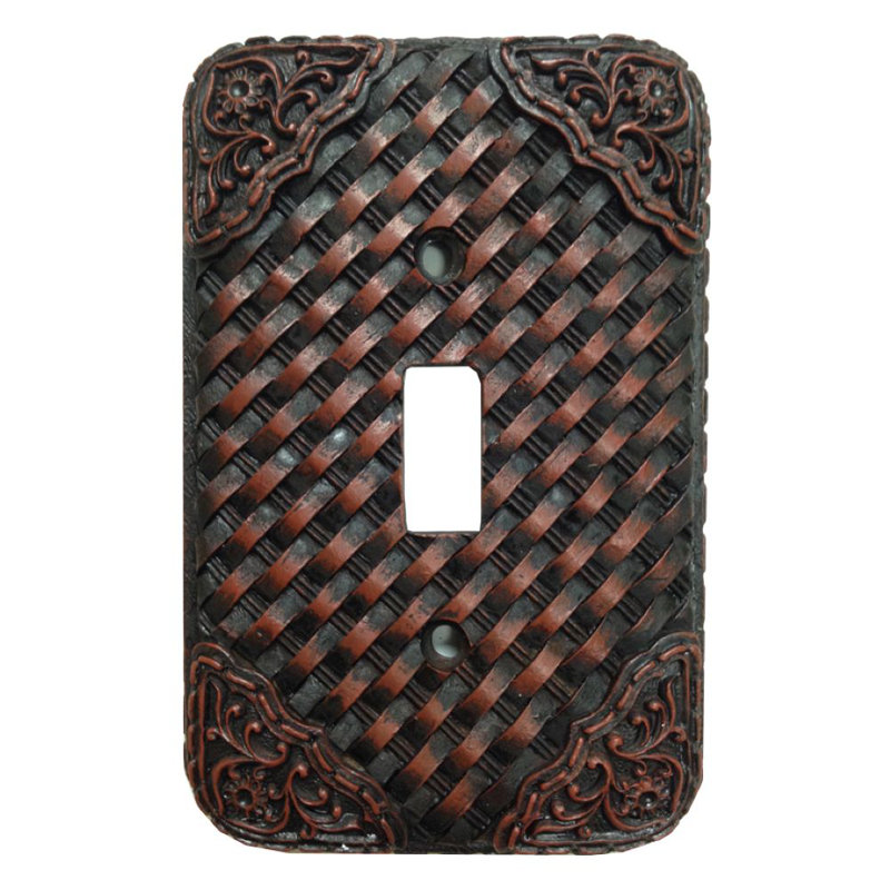 Tooled 1-Gang Toggle Light Switch Wall Plate