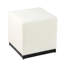 Repose-pieds Lev, cubique carré avec boucle blanche 16 pouces Lev