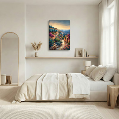 Paysage méditerranéen, art mural sur toile, ensemble de 1