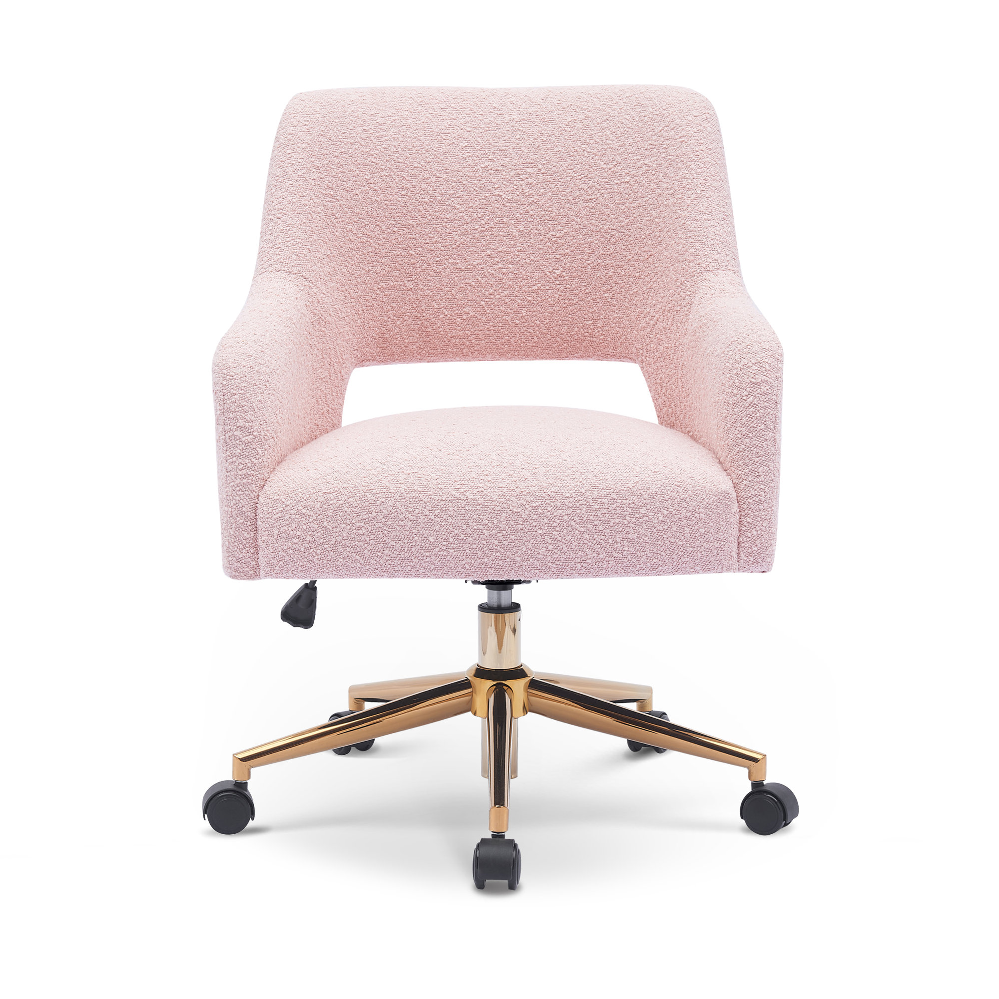 Swivel Office Chair, Pink