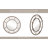 Modern Metal and Glass Wall Mirror with Openwork Frame - Contemporary Round Decorative Accent.-1654704557