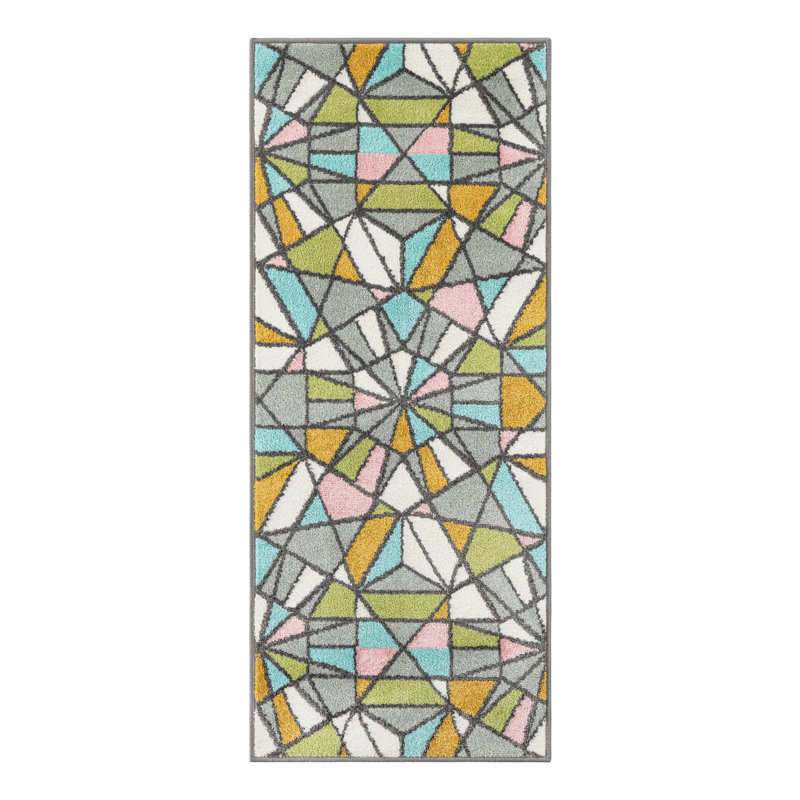 Tapis pour enfant Unique Loom Vivid Whimsy, Tapis de couloir 2 pi 2 po x 5 pi 1 po